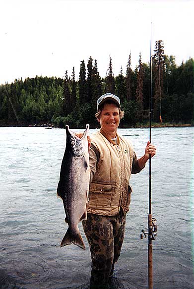 Salmon fishing in south central Alaska